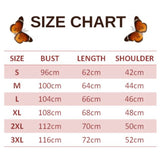 size chart for crimson butterfly sweater