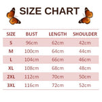 size chart for yellow butterfly sweater