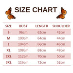 size chart for mediumslateblue butterfly sweater