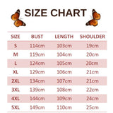 size chart for paleturquoise butterfly dress
