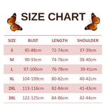 size chart for arizonensis butterfly dress