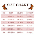 size chart for regal butterfly dress