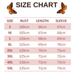 size chart for silver butterfly sweater