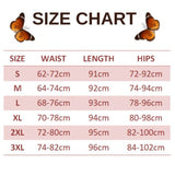 size chart for rose and butterfly leggings