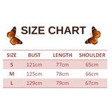 size chart for purple butterfly sweater