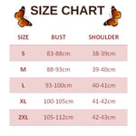 size chart for shinobu butterfly kimono