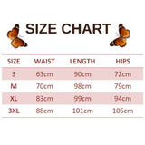 size chart for vintage butterfly leggings