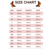 size chart for white butterfly leggings