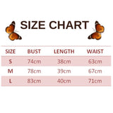 size chart for women s butterfly cardigan