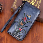small butterfly leather wallet