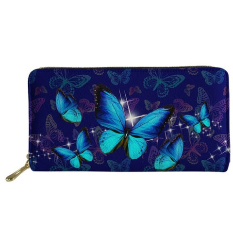 sparkly butterfly wallet