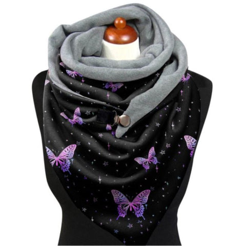 starred butterfly scarf