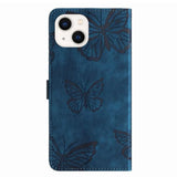 steel blue wallet phone case butterfly in silicone