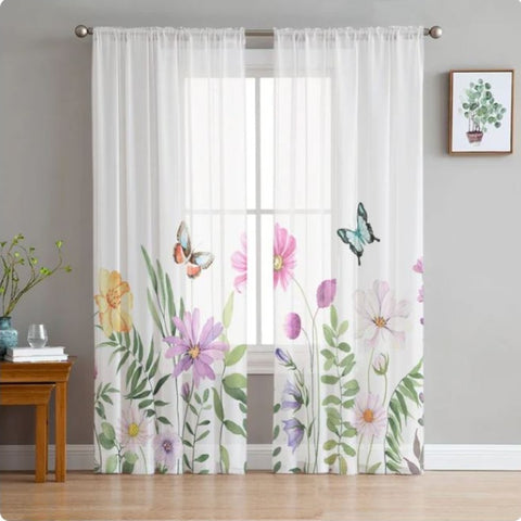 summer butterfly curtains