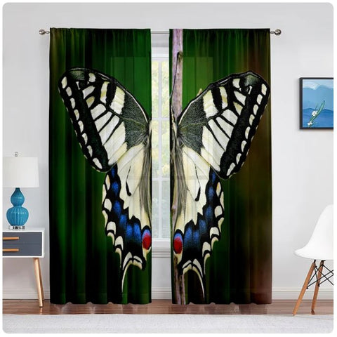 swallowtail butterfly curtains