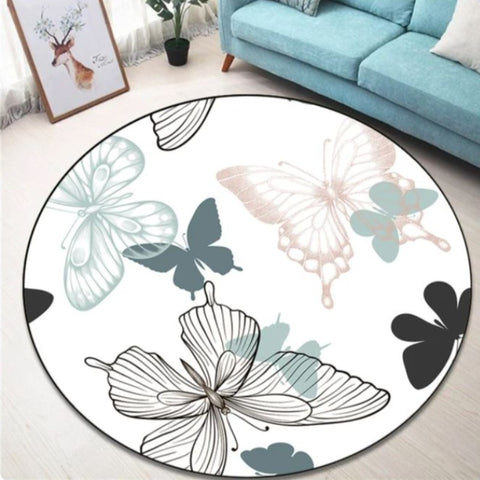 swallowtail butterfly rug