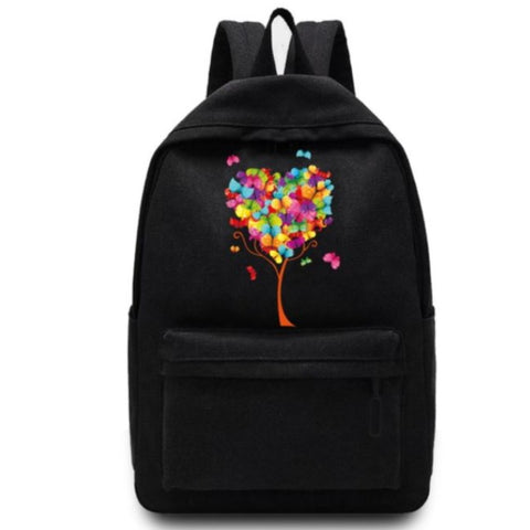 tree of life and butterflies backpack