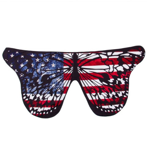 united states of america butterfly wing scarf