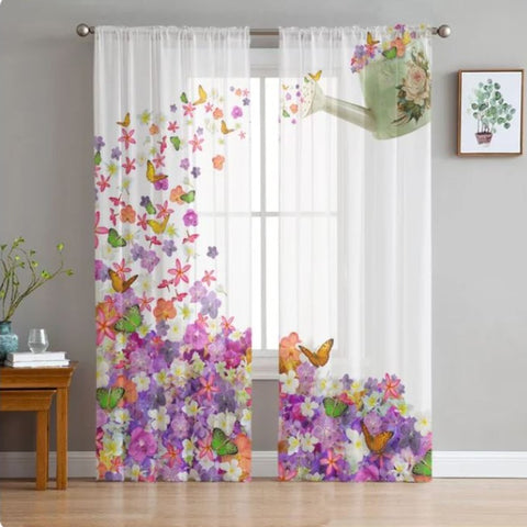 watering butterfly curtains