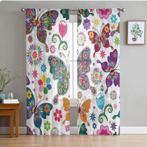whimsical butterfly curtains