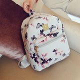 white butterfly laptop backpack 