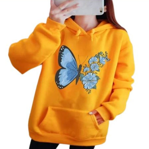 yellow butterfly sweater