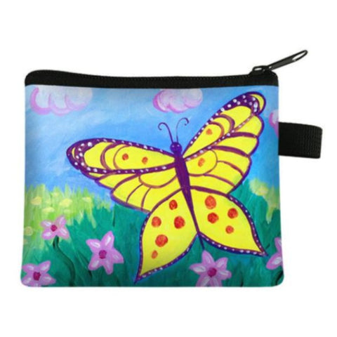 yellow butterfly wallet