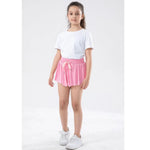 pink youth butterfly flowy shorts