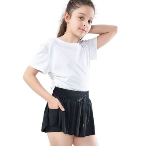 youth butterfly flowy shorts