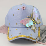bluefantasy butterfly cap for women