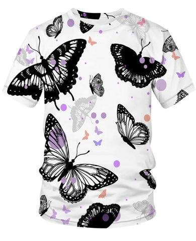 black butterfly t shirt