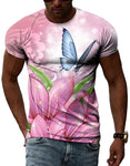 hot pink butterfly t shirt