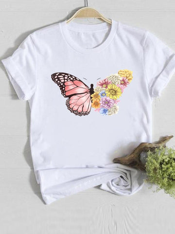 gerbera butterfly t shirt