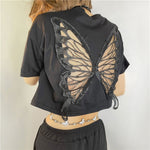 butterfly wings t shirt design for women