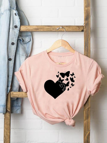 heart of a butterfly t shirt