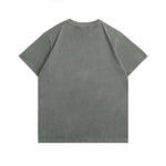 grey butterfly t shirt embroidered back view