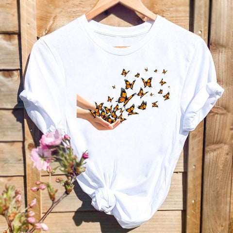 flying butterfly t shirt