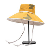 yellow butterfly beach hat