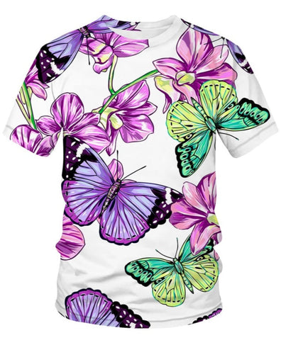purple butterfly t shirt