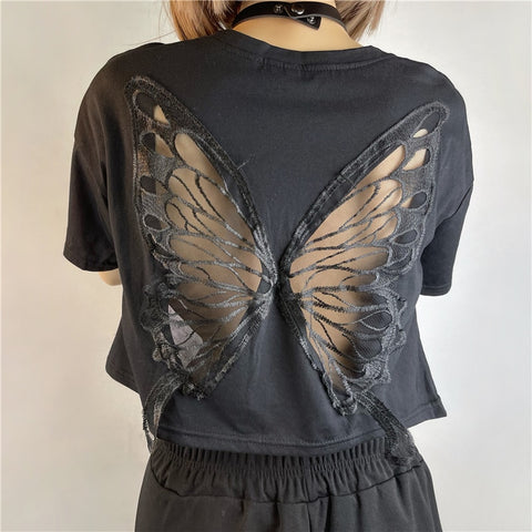 butterfly wings t shirt design
