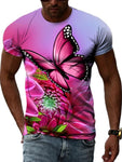 fuschia butterfly t shirt