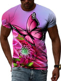 fuschia butterfly t shirt
