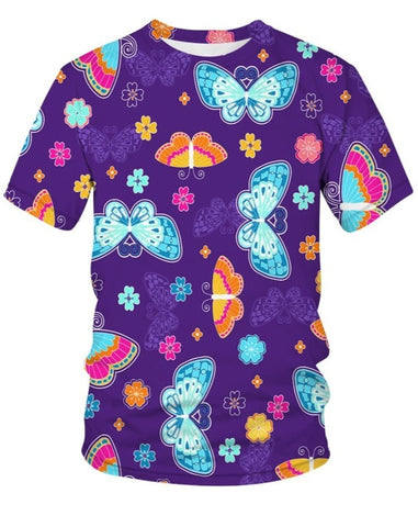 indigo butterfly t shirt