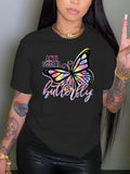 black antisocial butterfly t shirt