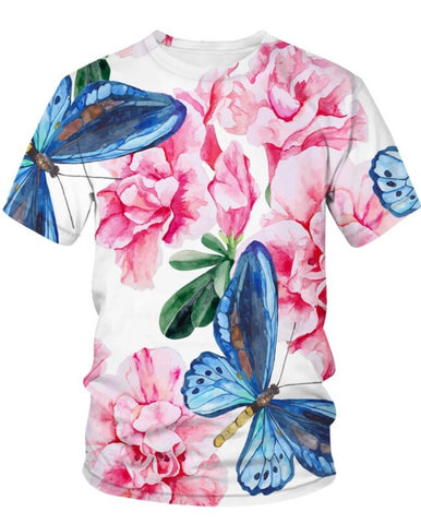 flower butterfly t shirt