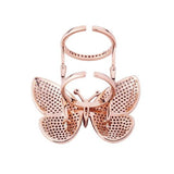 butterfly ring that moves upside down