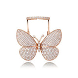 butterfly ring that moves front view