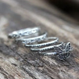 butterfly stacking ring jewelry