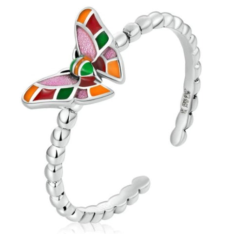 colorful butterfly ring