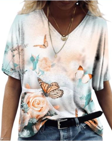 eustoma butterfly t shirt
